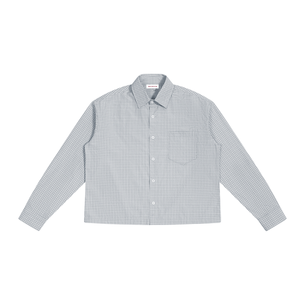 Waran Unisex Boxy Plaid Long Sleeve Shirt
