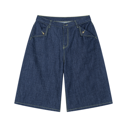 Men's Vintage Wash Denim Shorts