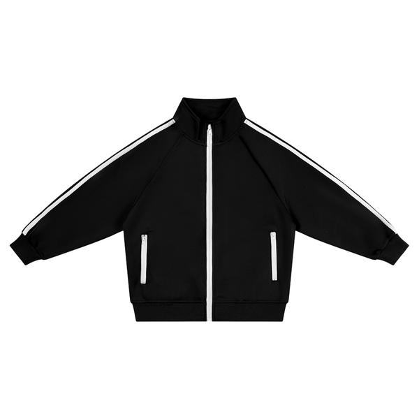 Veste de survêtement enfant à bandes contrastantes