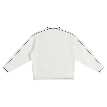 Unisex Color Block V-Neck Sweatshirt