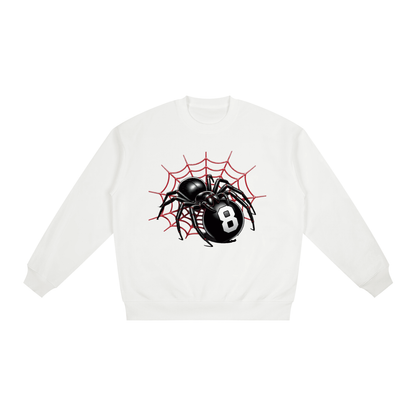 Oversized Drop Shoulder Crewneck Sweatshirt |Spider