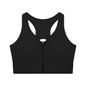 Women’s Cropped Zip Yoga Sports Bra