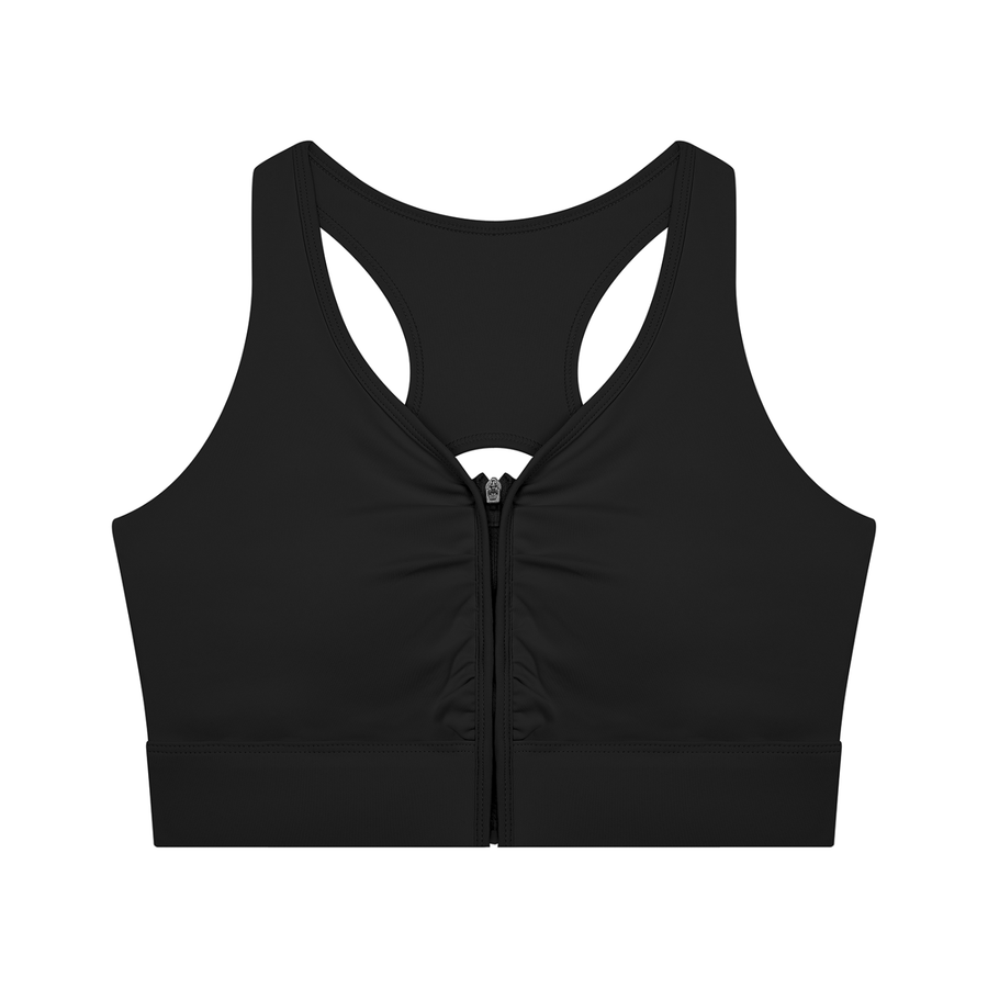 Waran Women’s Cropped Zip Yoga Sports Bra