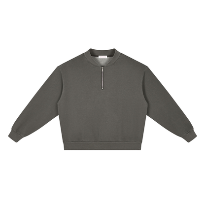 Vintage Wash Fleece Quarter Zip Sweatshirt