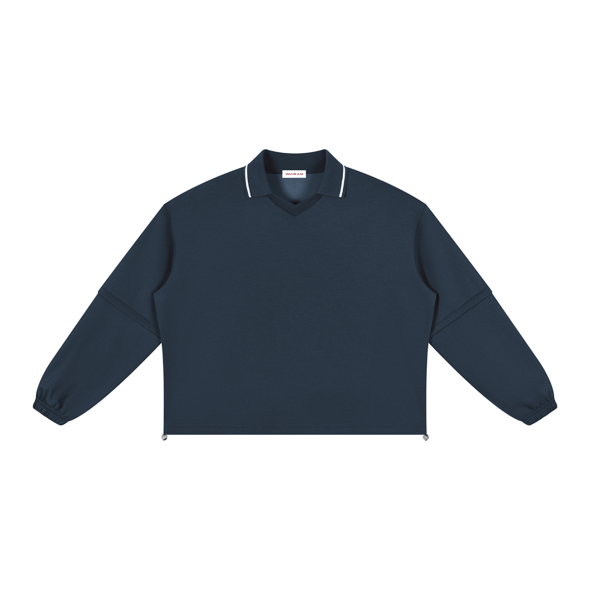 Boxy Collared Detachable Sweatshirt