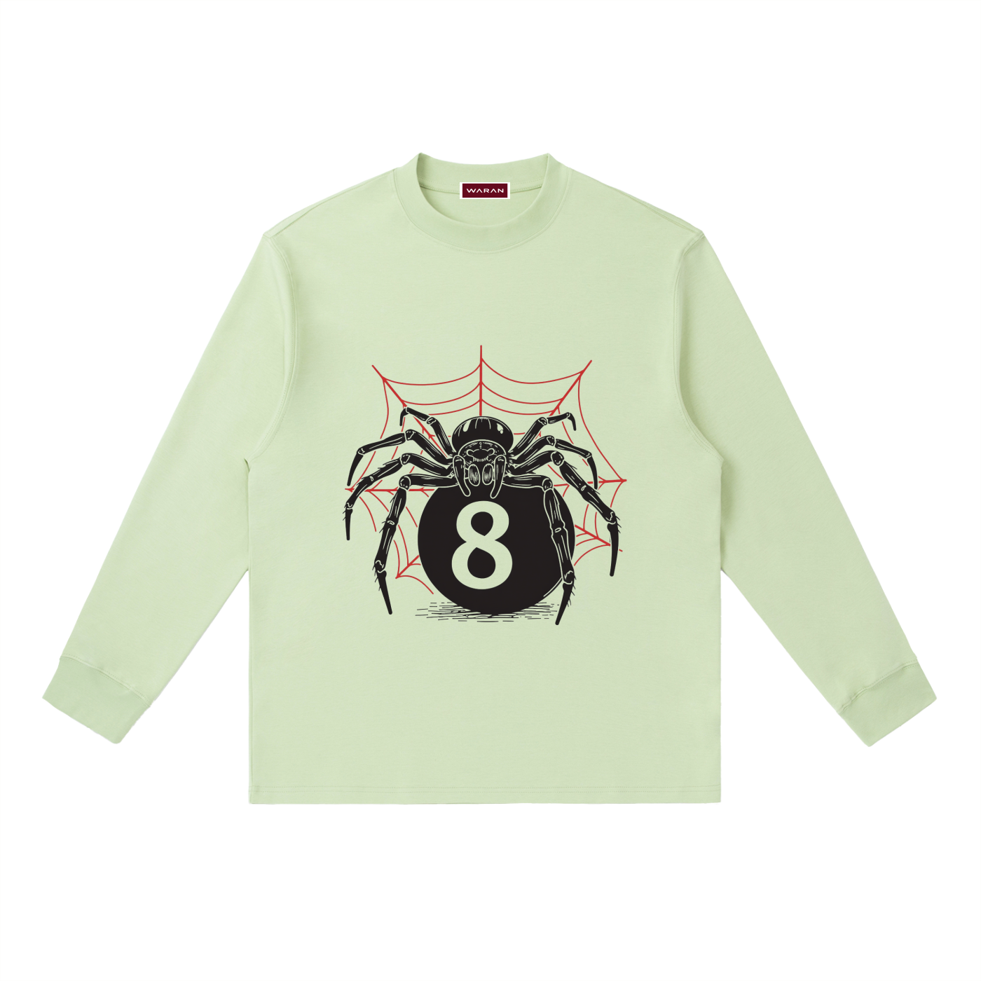 Crewneck Long-Sleeve T-Shirt | Spider eight