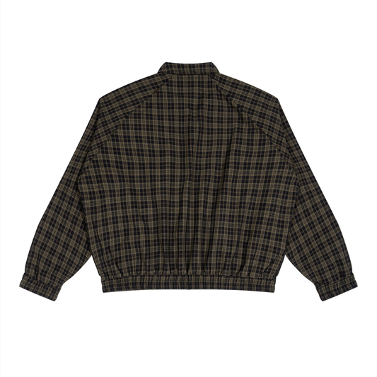 Unisex Plaid Full-Zip Track Jacket 130GSM