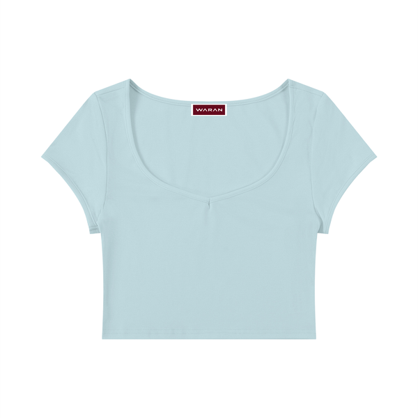 Waran Women’s Slim Cap Sleeve Crop T-Shirt