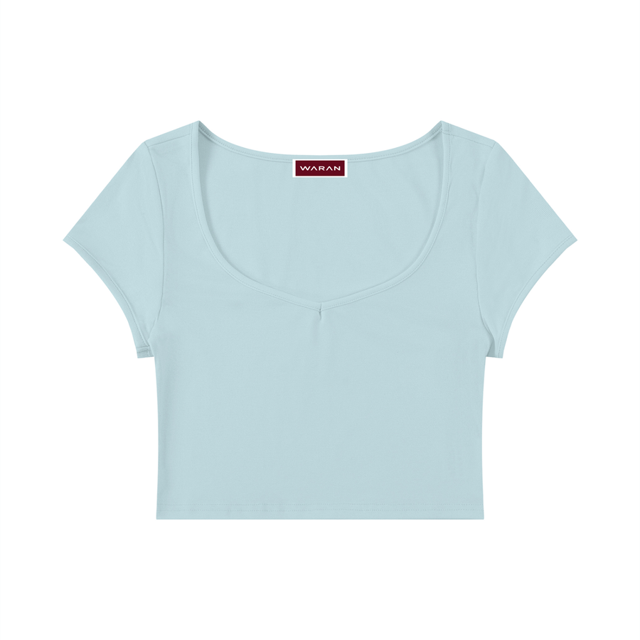 Waran Women’s Slim Cap Sleeve Crop T-Shirt