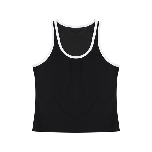 Women's Color Block Cropped Tank Top