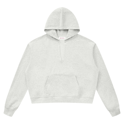 Unisex Boxy Raw Edge Hoodie