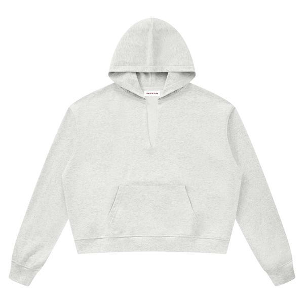 Waran Unisex Boxy Raw Edge Hoodie