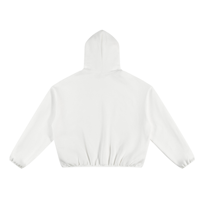 Unisex Boxy Piping Fleece Hoodie