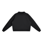 Fleece Mock-Neck Crew Sweatshirt