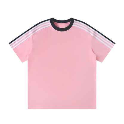 Unisex Colorblock Striped T-Shirt