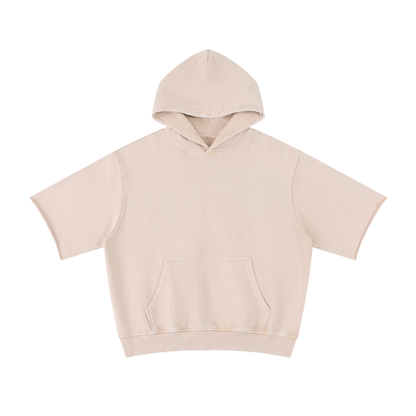 Waran Mineral Wash Short Sleeve Hoodie