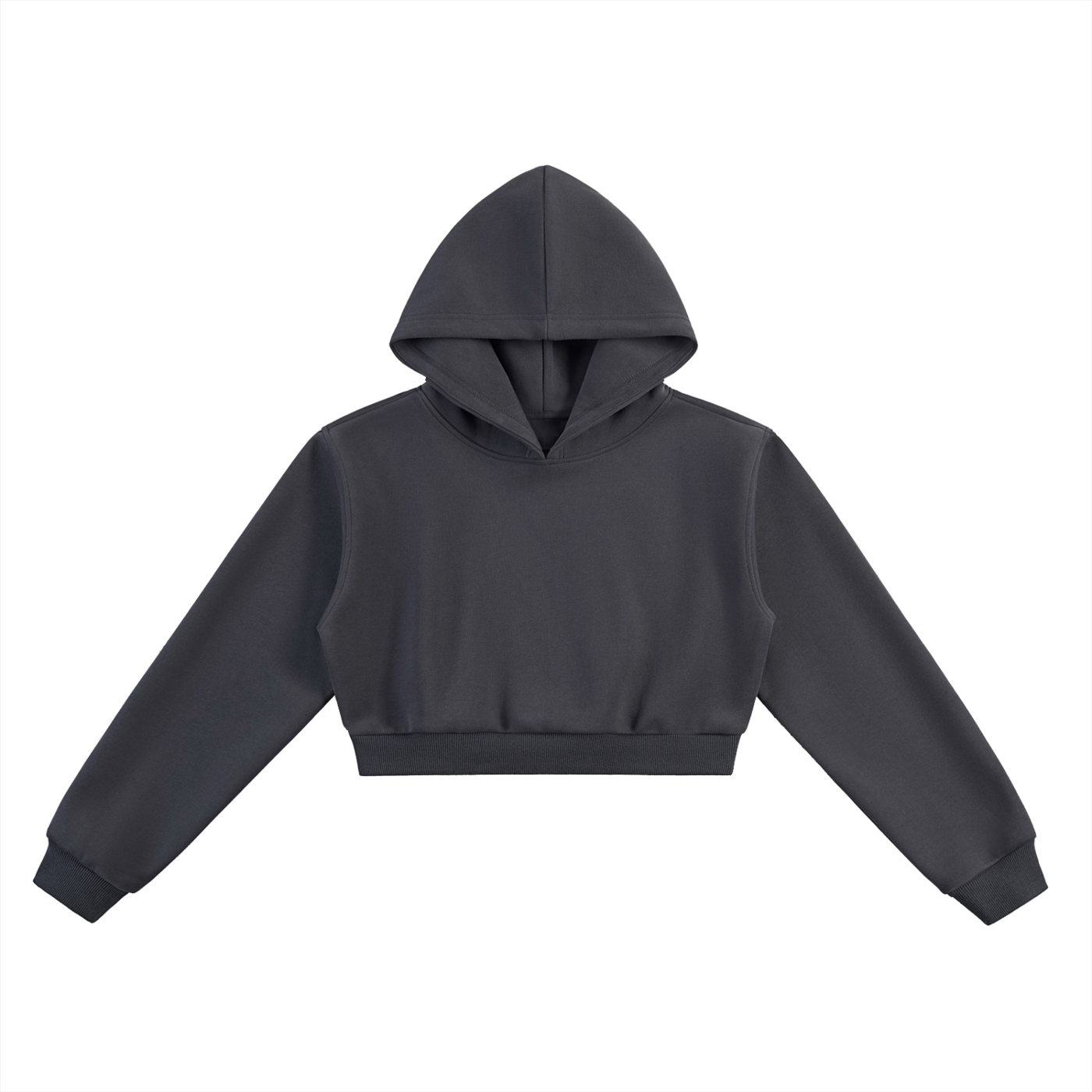 Womens Cropped stringless Hoodie