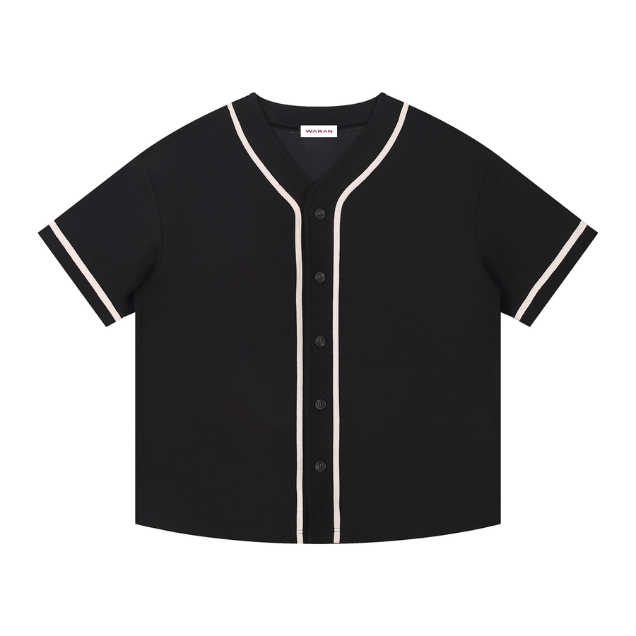 Waran Contrast Piped Button-Up Jersey