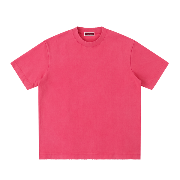 Waran Heavyweight Vintage Washed Frayed T-Shirt