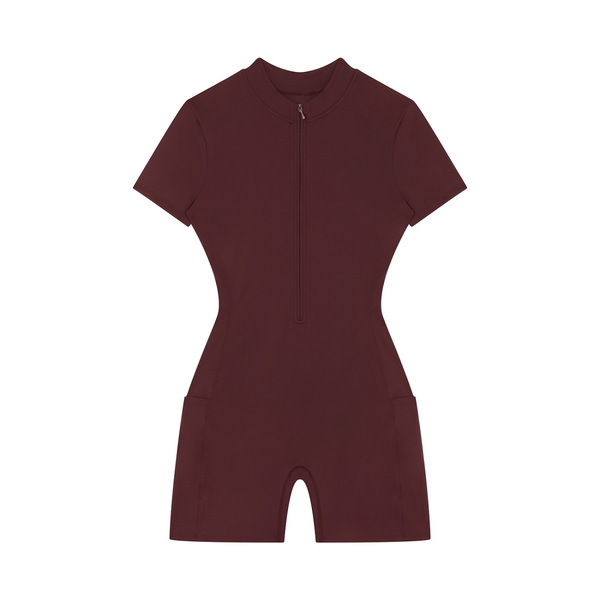 Waran Women’s Quarter-Zip Short Sleeve Romper