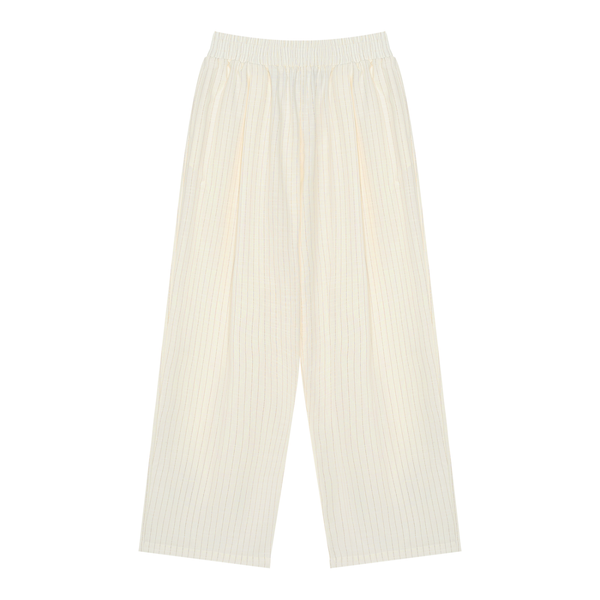 Waran Unisex Striped Pleated Pants