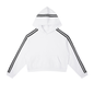 Contrast Side Stripe Cropped Hoodie