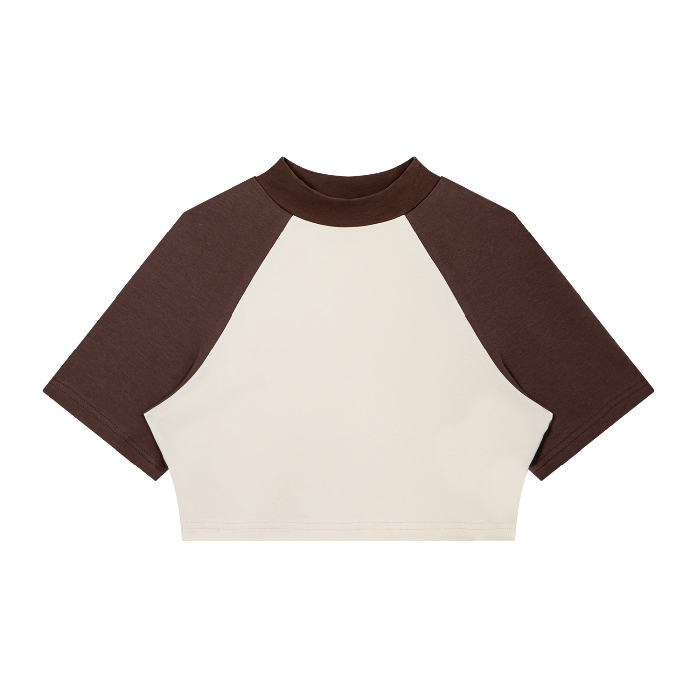 Women’s Color Block Raglan Crop T-Shirt