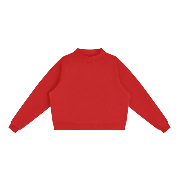 Waran Women’s Fleece Mock-Neck Crew Sweatshirt NW