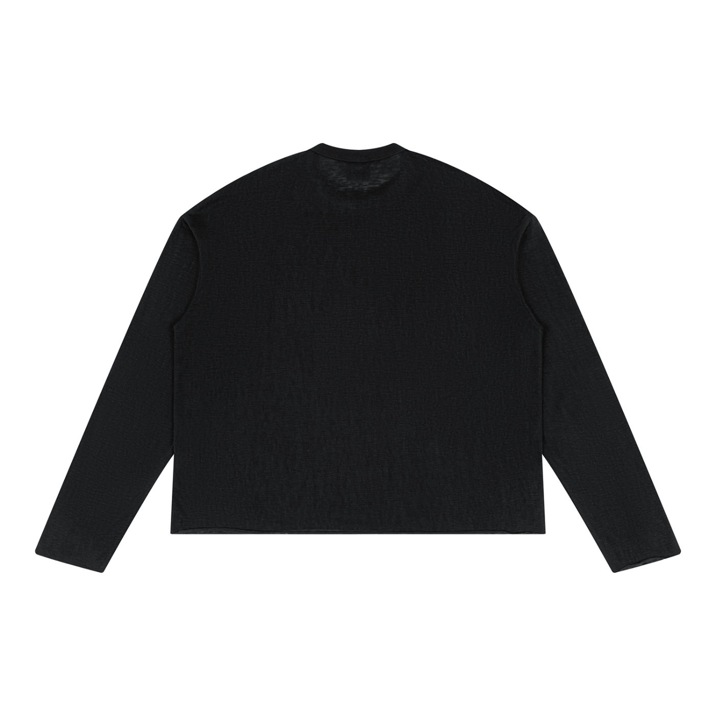 Unisex Raw Edge Long Sleeve T-Shirt