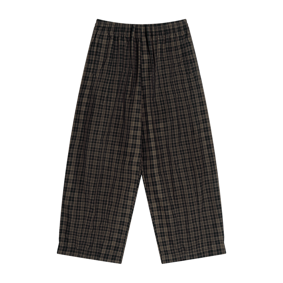 Waran Unisex Plaid Wide Leg Pants 130GSM