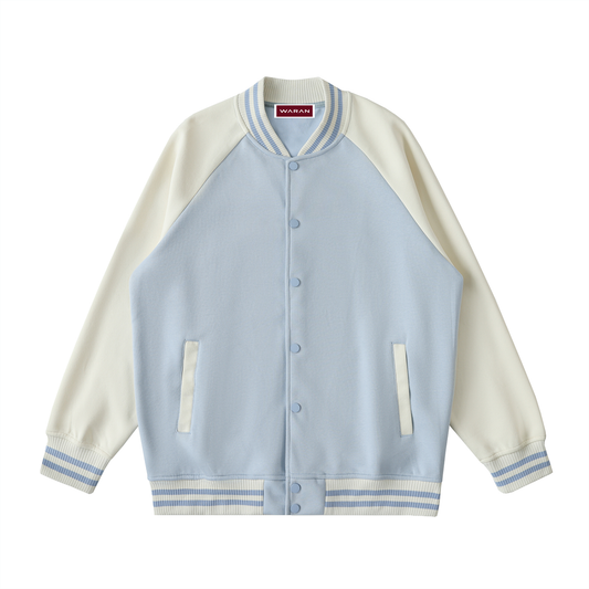 Waran Two Tone Raglan Sleeve Varsity Jacket
