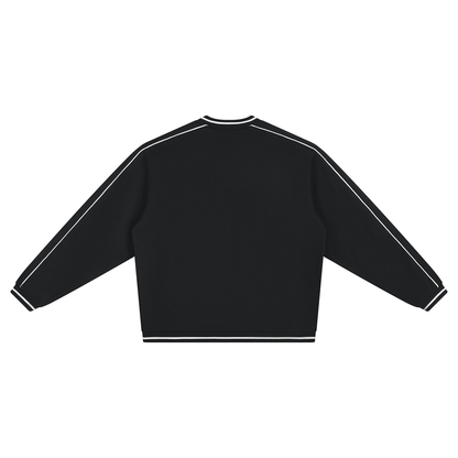 Unisex Color Block V-Neck Sweatshirt