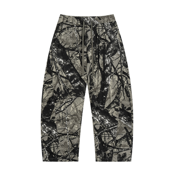 Waran Unisex Tree Camo Barrel Leg Pants