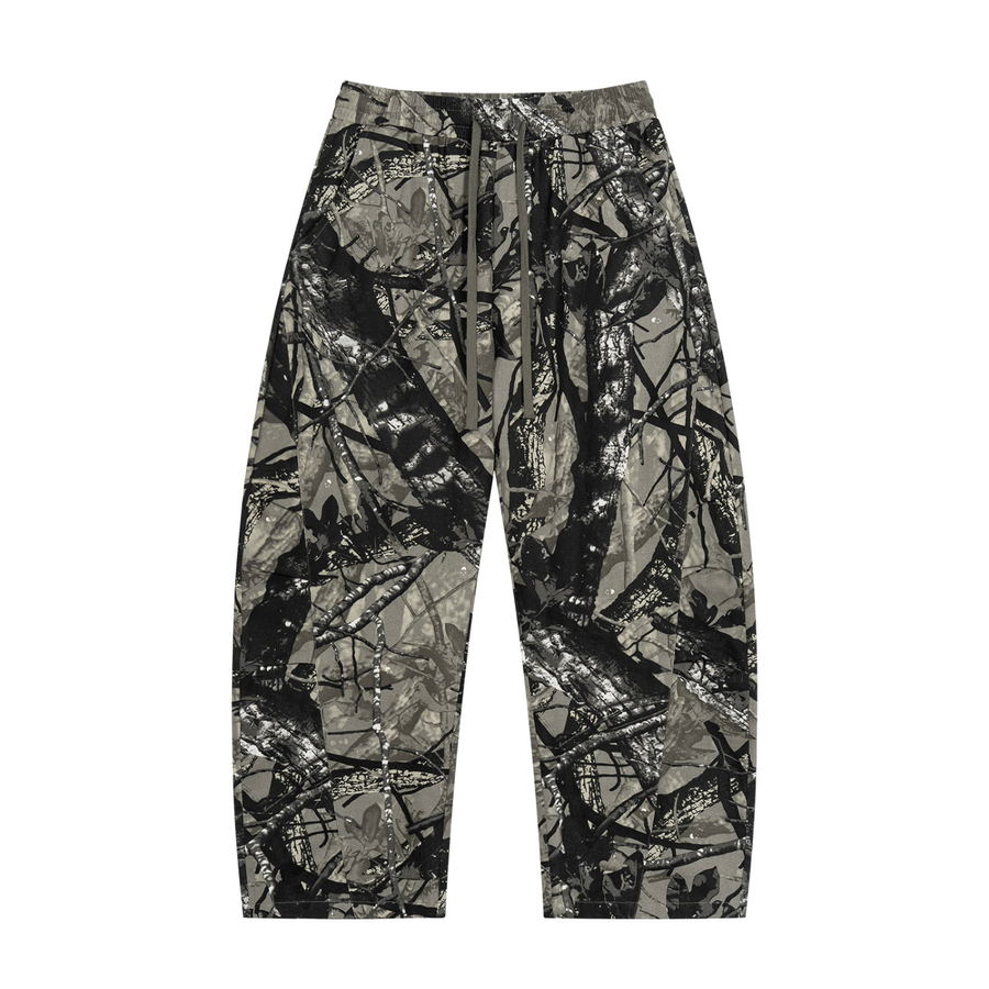 Waran Unisex Tree Camo Barrel Leg Pants