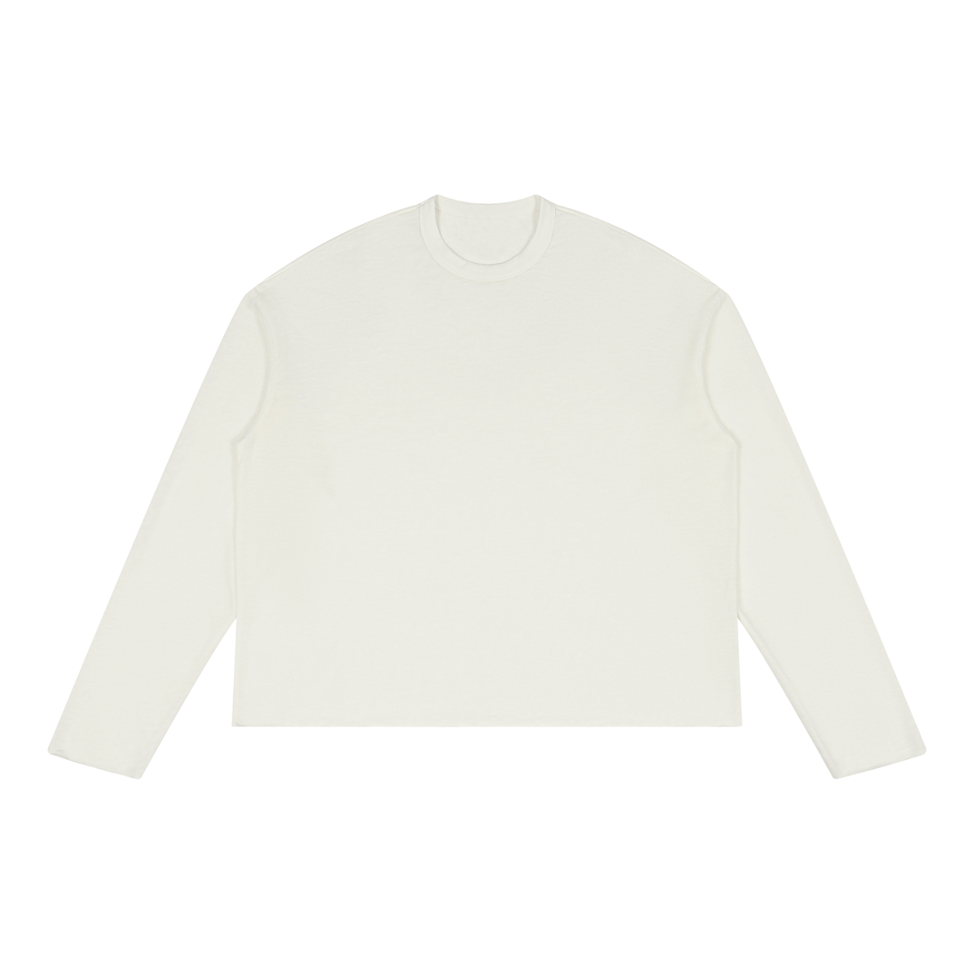 Unisex Raw Edge Long Sleeve T-Shirt