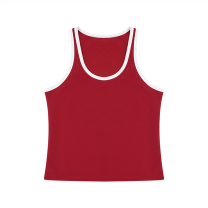 Women's Color Block Cropped Tank Top