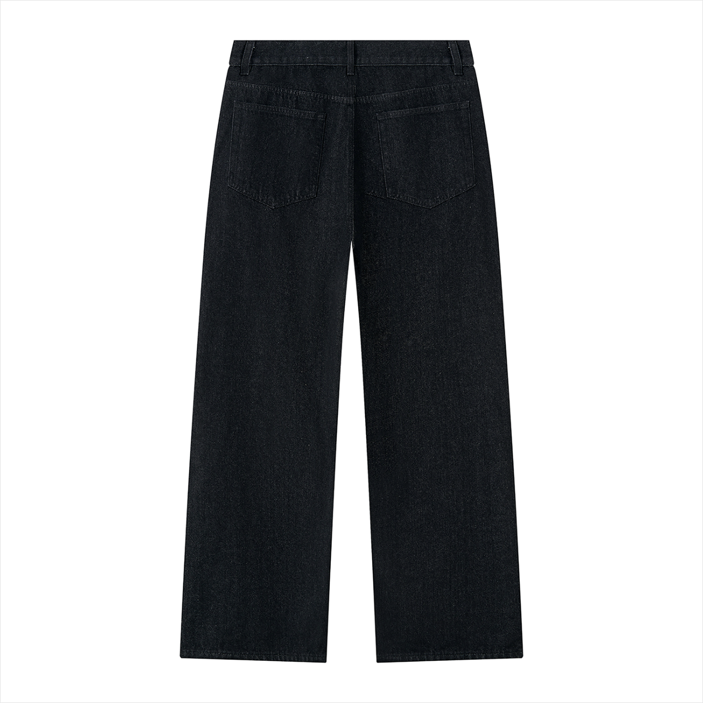 Men's Vintage Wash Wide Leg Denim Jeans