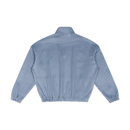 Unisex Plaid Quarter-Zip Sweatshirt