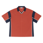 Unisex Boxy Color Block Polo Shirt