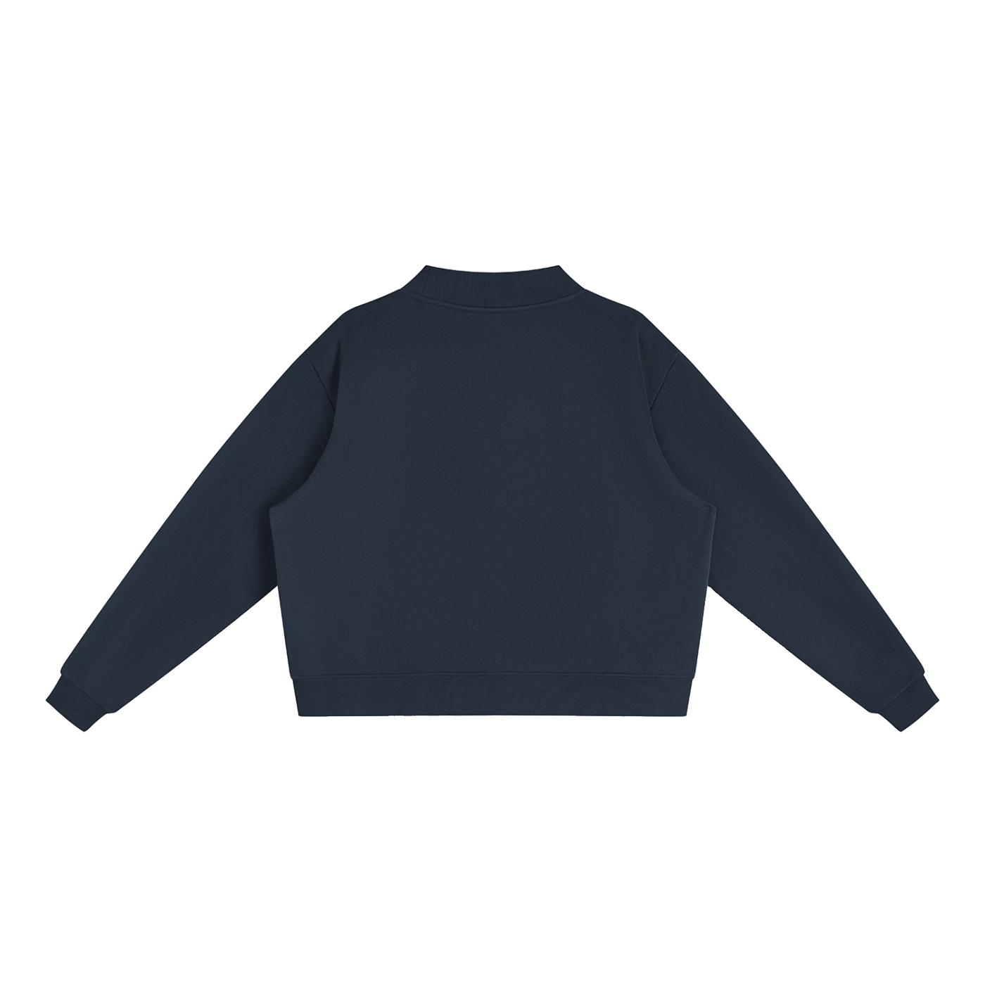 Fleece Mock-Neck Crew Sweatshirt NW