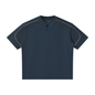 Unisex Oversized Piping Henley T-Shirt