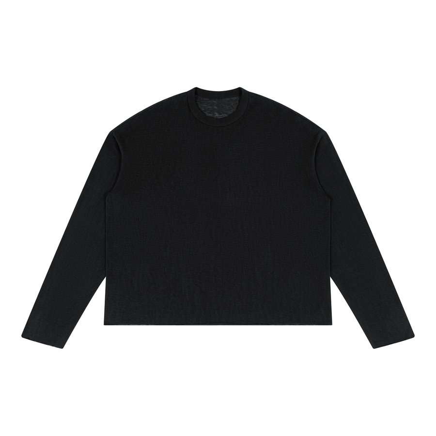 Waran Unisex Raw Edge Long Sleeve T-Shirt