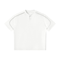 Unisex Oversized Piping Henley T-Shirt