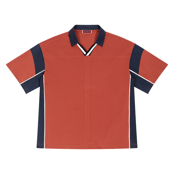 Waran Unisex Boxy Color Block Polo Shirt 230GSM