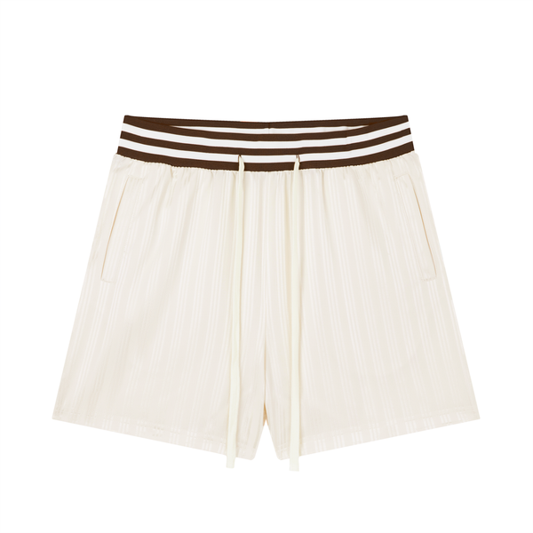 Waran Unisex Striped Drawstring Shorts