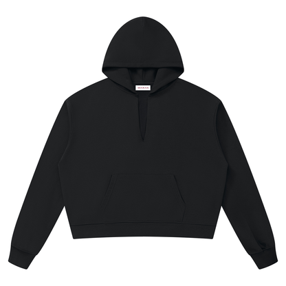 Unisex Boxy Raw Edge Hoodie