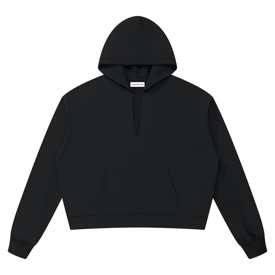 Waran Unisex Boxy Raw Edge Hoodie