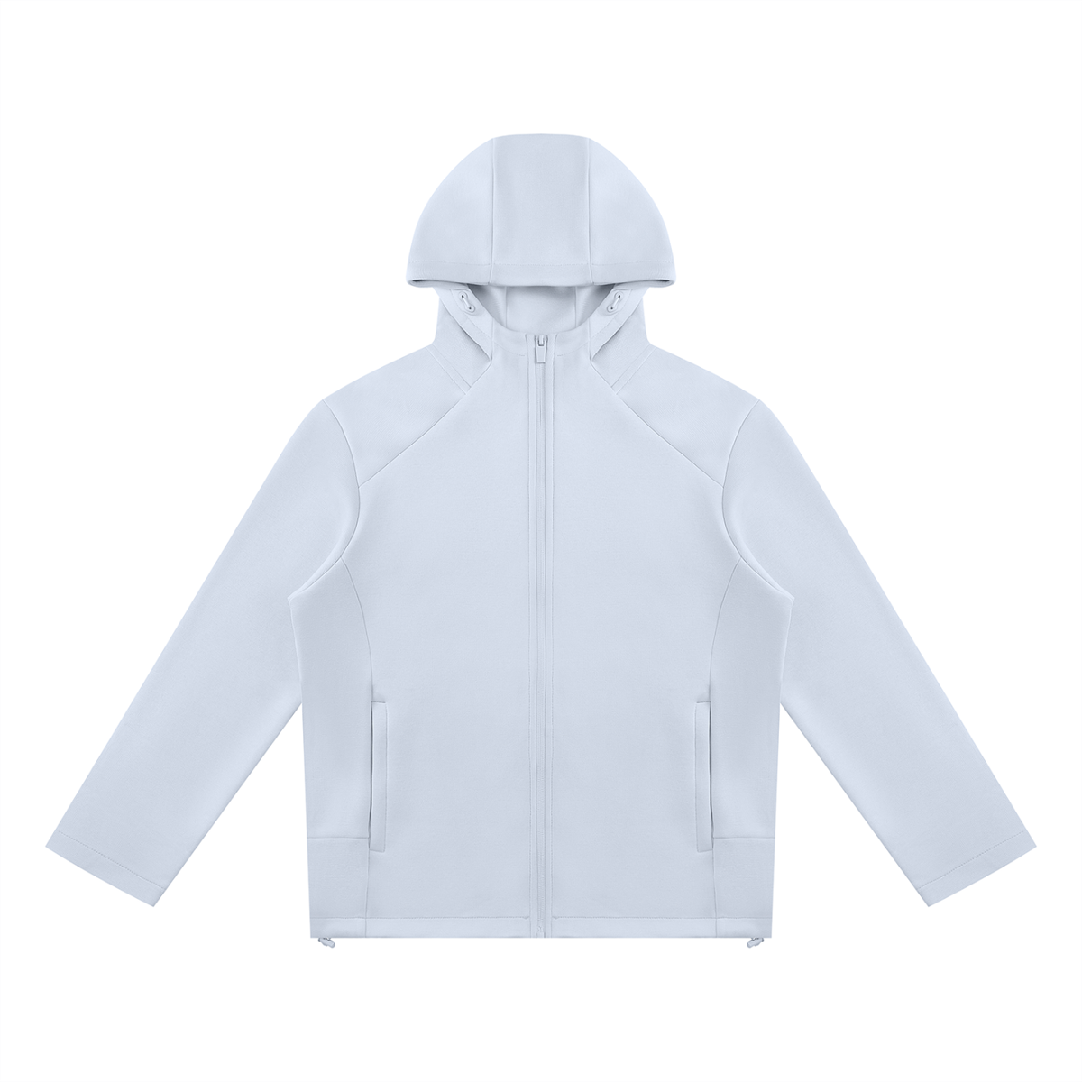 Unisex Paneled Full Zip Hoodie