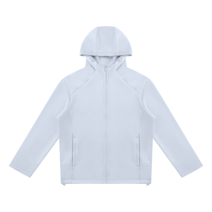 Unisex Paneled Full Zip Hoodie