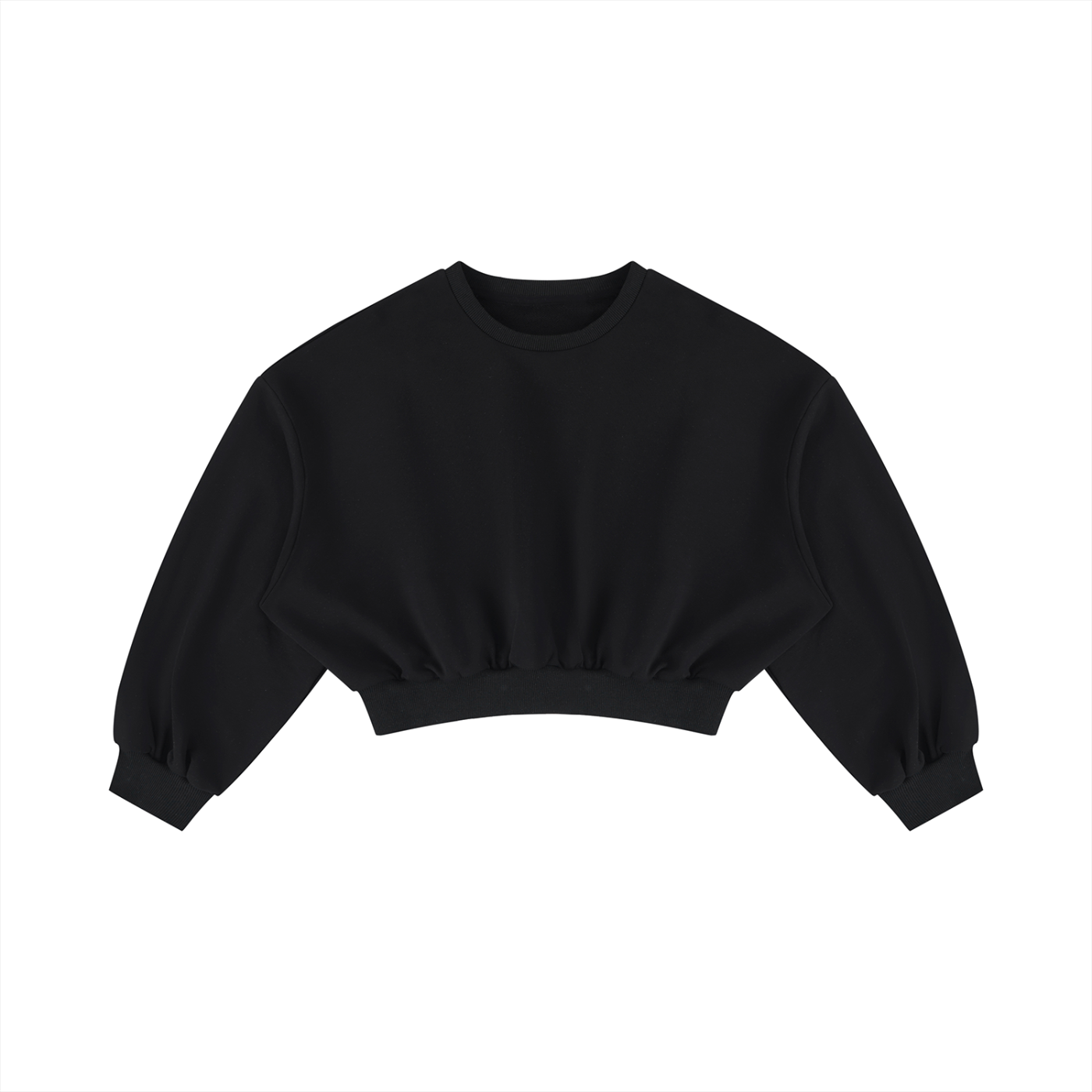 Women's Boxy Cropped Crewneck Sweatshirt